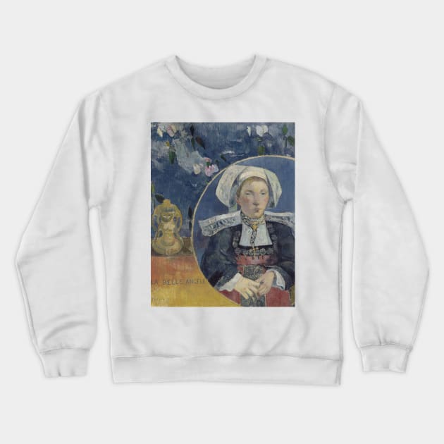 La Belle Angele by Paul Gauguin Crewneck Sweatshirt by Classic Art Stall